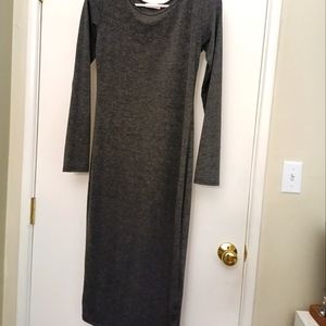 Sexy Midi Dress Long Sleeve